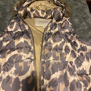 Coach Leopard Print Vest
